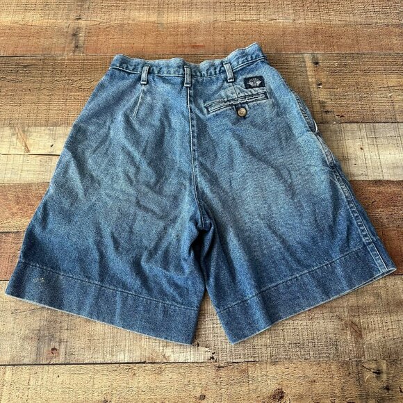Dockers Womens Vintage High-Waisted Pleated Denim Shorts Size 4 - Picture 8 of 8